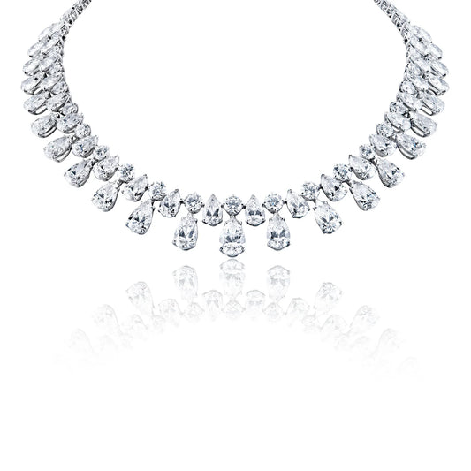 皇冠形切割鑽石頸鏈Crown-shaped Diamond Necklace