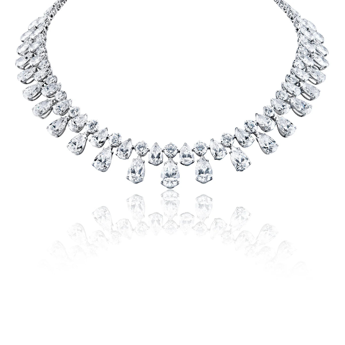 皇冠形切割鑽石頸鏈Crown-shaped Diamond Necklace