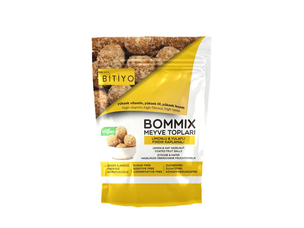 BOMMIX能量球-檸檬燕麥味榛子外層Energy ball-Lemon oat with hazelnut coated