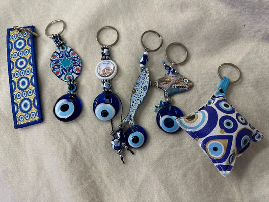 土耳其藍眼睛鎖匙扣 Turkish evil eyes key ring