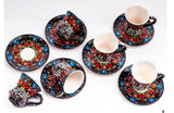 土耳其人手做陶瓷咖啡杯套裝 Turkiye handmade ceramic coffee cup set