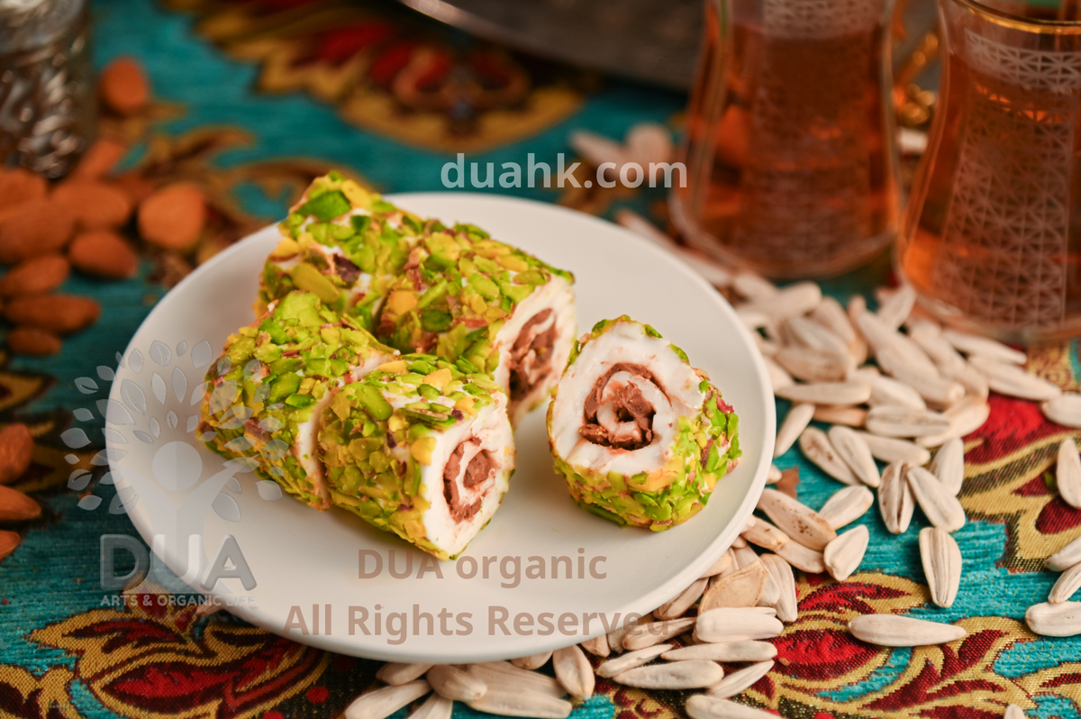 鄂圖曼開心果塗層手工卷軟糖 Ottoman Pistachio Coated Handmade wrapped Turkish Delight 250g